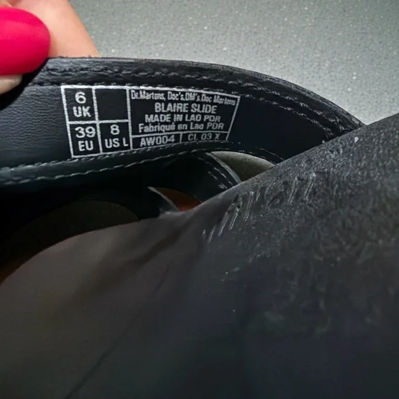 Dr. Martens Black Leather Sandals - Picture 3 of 7